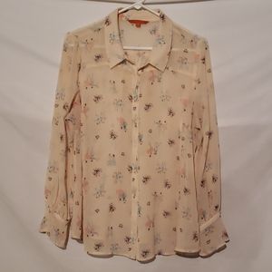 Modcloth ballerina sheer shirt